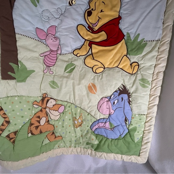 Vintage Winnie the Pooh crib blanket - Picture 5 of 6